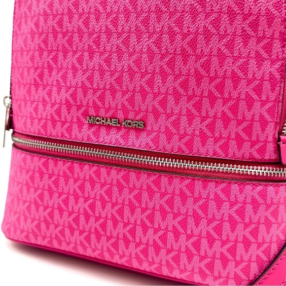 Michael Kors Medium Rhea Zip Backpack - Dragonfruit main image 7